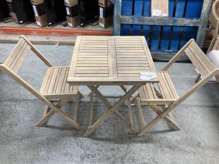 JOHN LEWIS ANYDAY WOODEN BISTRO SET