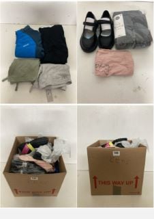 A BOX OF VARIOUS CHILDREN'S UNSEALED CLOTHING