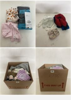 A BOX OF VARIOUS CHILDREN'S UNSEALED CLOTHING