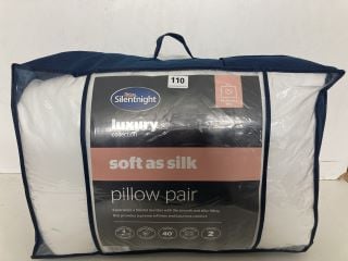 SILENTNIGHT SOFT AS SILK PAIR OF PILLOWS