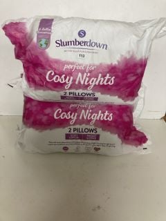 2 X SLUMBER DOWN TWIN PILLOW SETS