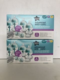 2 X TOMMEE TIPPEE ADVANCED ANTI COLIC BOTTLE SETS