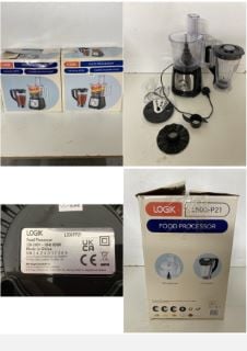 2 X LOGIK FOOD PROCESSORS