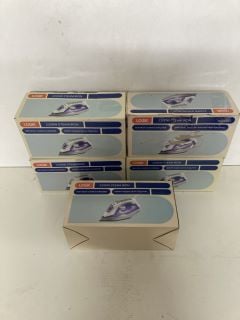 5 X LOGIK STEAM IRONS