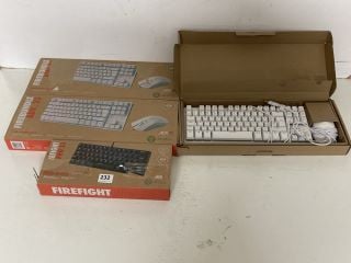 4 X ADX FIREFIGHT GAMING KEYBOARDS