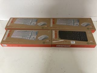 4 X ADX FIREFIGHT GAMING KEYBOARDS