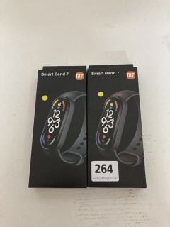 2 X SMART BAND 7 M7 FITNESS TRACKERS