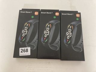 3 X SMART BAND 7 M7 FITNESS TRACKERS