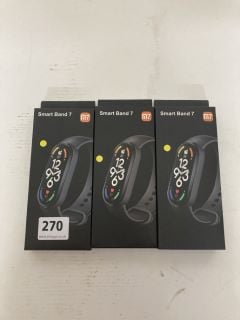 3 X SMART BAND 7 M7 FITNESS TRACKERS