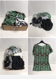 A BOX OF MEN'S AND WOMEN'S UNSEALED CLOTHING