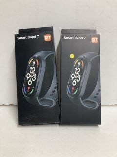 2 X SMART BAND 7 FITNESS TRACKERS