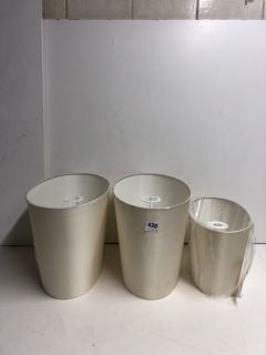 3 X JOHN LEWIS LAMPSHADES