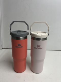 2 X DESIGNER VACUUM MUGS