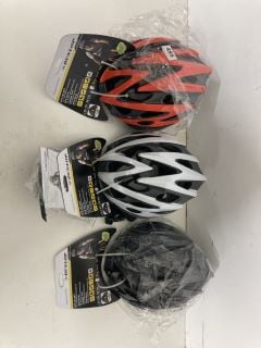 3 X DUNLOP CYCLING HELMETS