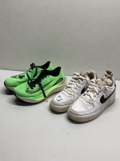 TWO PAIRS OF TRAINERS TO INCLUDE NIKE SIZE 5.5