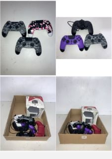 BOX OF GAMES CONTROLLERS