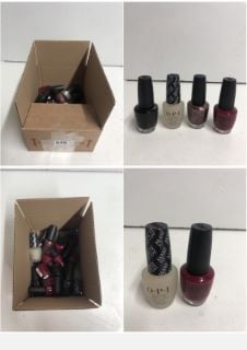 BOX OF VARIOUS NAIL POLISHES