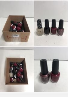 BOX OF VARIOUS NAIL POLISHES