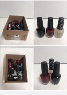 BOX OF VARIOUS NAIL POLISHES