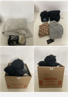 A BOX OF VARIOUS MEN'S AND WOMEN'S UNSEALED CLOTHING