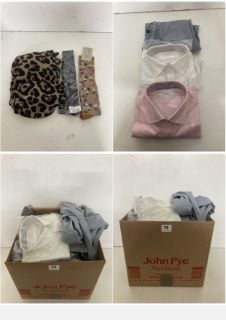 A BOX OF VARIOUS MEN'S AND WOMEN'S UNSEALED CLOTHING