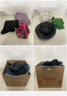 A BOX OF VARIOUS MEN'S AND WOMEN'S UNSEALED CLOTHING