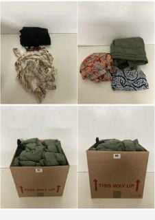 A BOX OF VARIOUS MEN'S AND WOMEN'S UNSEALED CLOTHING