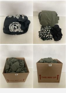 A BOX OF VARIOUS MEN'S AND WOMEN'S UNSEALED CLOTHING