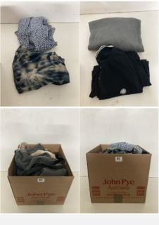 A BOX OF VARIOUS MEN'S AND WOMEN'S UNSEALED CLOTHING