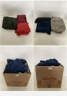 A BOX OF VARIOUS MEN'S AND WOMEN'S UNSEALED CLOTHING