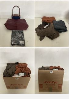 A BOX OF VARIOUS MEN'S AND WOMEN'S UNSEALED CLOTHING