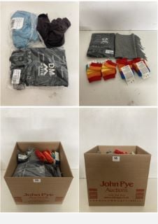 A BOX OF VARIOUS MEN'S AND WOMEN'S UNSEALED CLOTHING