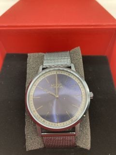 HUGO BOSS MENS WATCH WITH BLUE DIAL