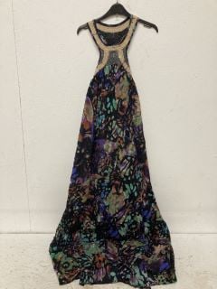 MONARCH MAXI DRESS SIZE: M RRP: $298 (PURP)