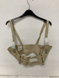 2 X REBEL LEATHER HARNESS TAUPE SIZE: M RRP: £176