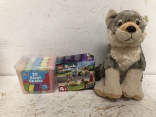 QTY OF ITEMS INC WILD REPUBLIC CUDDLEKINS WOLF