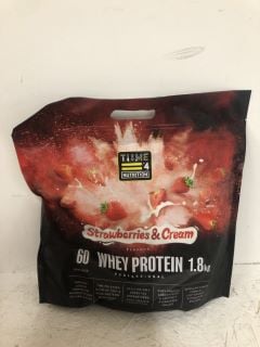 QTY OF PROTEIN SUPPLEMENTS INC TI:ME WHEY PROTEIN 1.8KG (BBE 07/26)