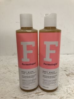 QTY OF FARMOLOGIE BODY WASH PINK GRAPEFRUIT