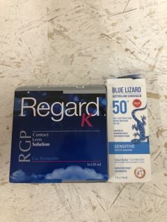 QTY OF ITEMS INC REGARD K RGP CONTACT LENS SOLUTION GAS PERMEABLE