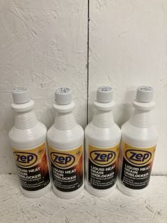 QTY OF ZEP LIQUID HEAT DRAIN UNBLOCKER FOOD AND GREASE CLOG DISSOLVER (18+ ID REQUIRED)