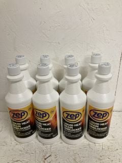 QTY OF ZEP LIQUID HEAT DRAIN UNBLOCKER FOOD AND GREASE CLOG DISSOLVER (18+ ID REQUIRED)