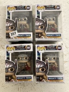 4 X THOR LOVE AND THUNDER MIGHTY THOR FUNKO POP