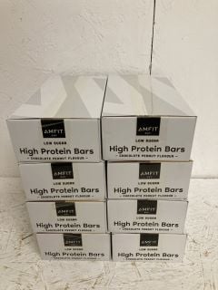 8 X AMFIT EAT LOW SUGAR HIGH PROTEIN BARS CHOCOLATE PEANUT FLAVOUR (BBE 04/10/2024)