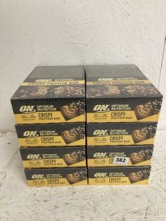 8 X OPTIMUM NUTRITION CRISPY PROTEIN BAR (09/2024)