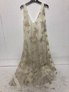 ORANGE BLOSSOM COMBO WOMENS DRESS SIZE: XS RRP: £228 (LIGHT SAND)