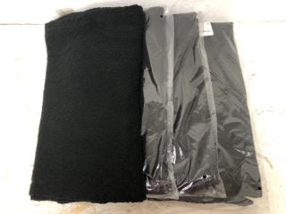 4 X RANGELEY RECYCLED SCARF RRP: £160 (BLACK)