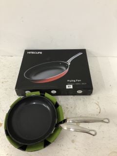 QTY OF KITCHEN PANS INC HITELIFE NEOTERIC NO 53 / 28CM FRYING PAN