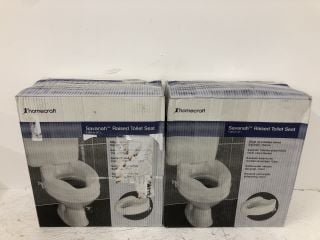 2 X HOMECRAFT SAVANAH RAISED TOILET SEAT