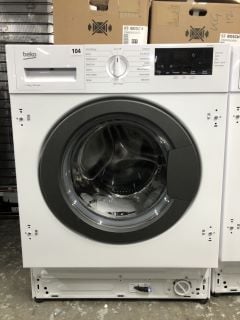 BEKO INTEGRATED WASHING MACHINE ( 8 KG ) - MODEL WTIK84121 - RRP.£299 (EX-DISPLAY)