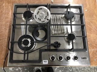 2 X ZANUSSI STAINLESS STEEL INTEGRATED GAS HOB - MODEL ZGH66424XX - RRP.£149 (EX-DISPLAY)